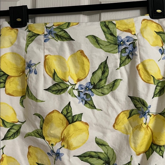Talbots CANVAS A-LINE SKIRT - LEMON BLOSSOM - Picture 4 of 6
